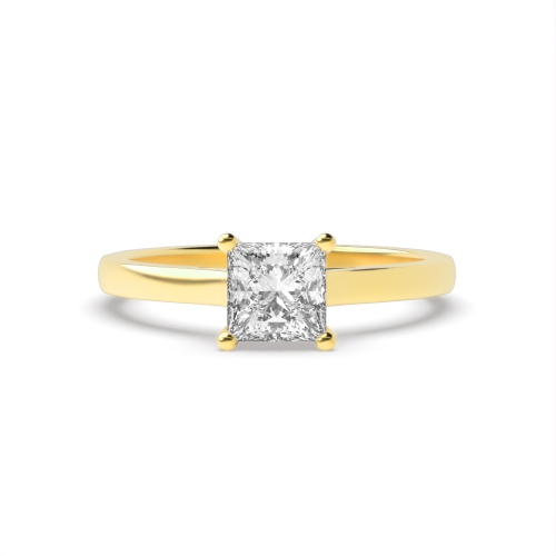 4 Prong Princess Yellow Gold Nova spectrum Engagement Rings