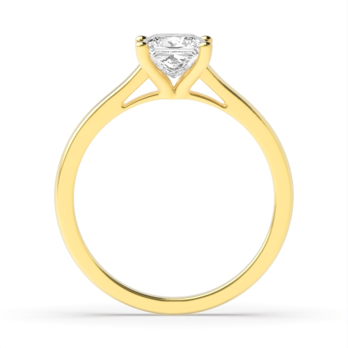 4 Prong Princess Yellow Gold Nova spectrum Engagement Rings