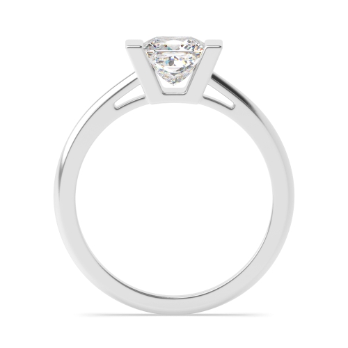 Channel Setting Princess Tension set Lab Grown Diamond Engagement Rings