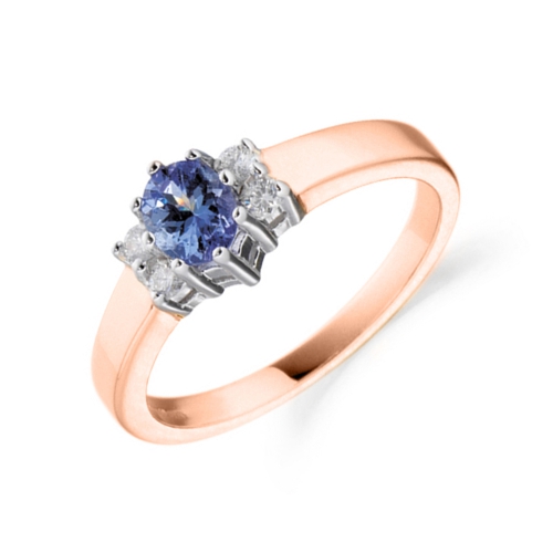 4 Prong Oval Rose Gold Distinct Lab Grown Diamond Rings