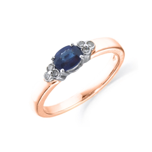 4 Prong Oval Rose Gold Charming Lab Grown Diamond Rings