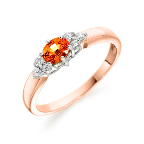 4 Prong Oval Rose Gold Angelic Lab Grown Diamond Rings