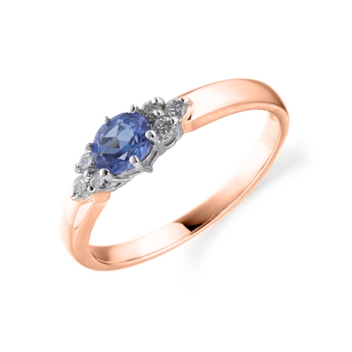 4 Prong Oval Rose Gold Angelic Lab Grown Diamond Rings