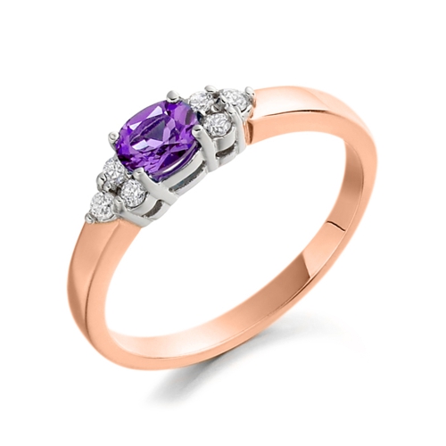 4 Prong Oval Rose Gold Supreme Lab Grown Diamond Rings