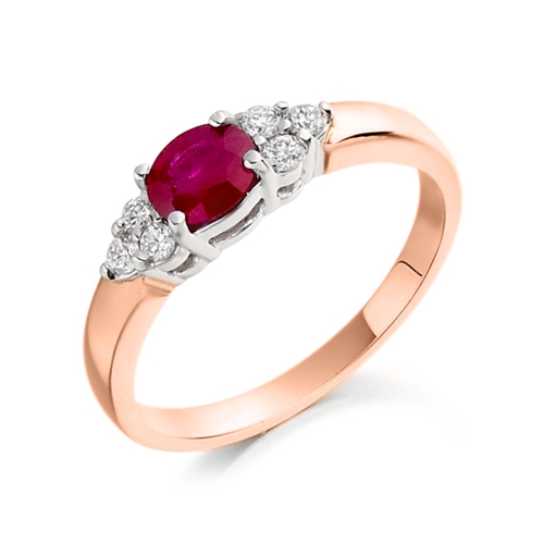 4 Prong Oval Rose Gold Supreme Lab Grown Diamond Rings