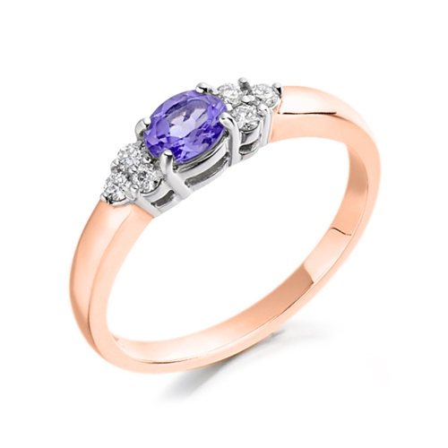 4 Prong Oval Rose Gold Supreme Lab Grown Diamond Rings