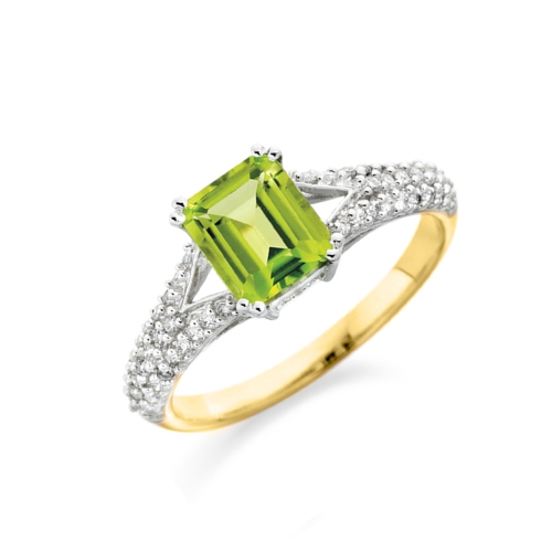 Pave Setting Radiant Yellow Gold Perfect Lab Grown Diamond Engagement Rings
