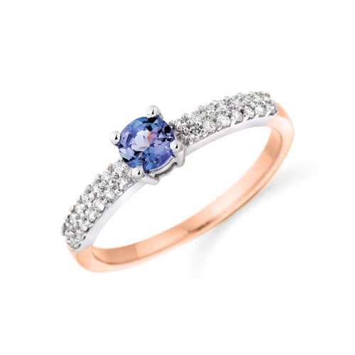 4 Prong Round Rose Gold Eden Lab Grown Diamond Engagement Rings