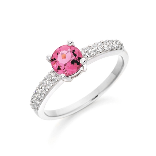 4 Prong Round Radiate Naturally Mined Diamond Gemstone Engagement Rings