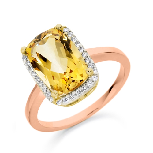 4 Prong Cushion Rose Gold Crystalline Lab Grown Diamond Engagement Rings