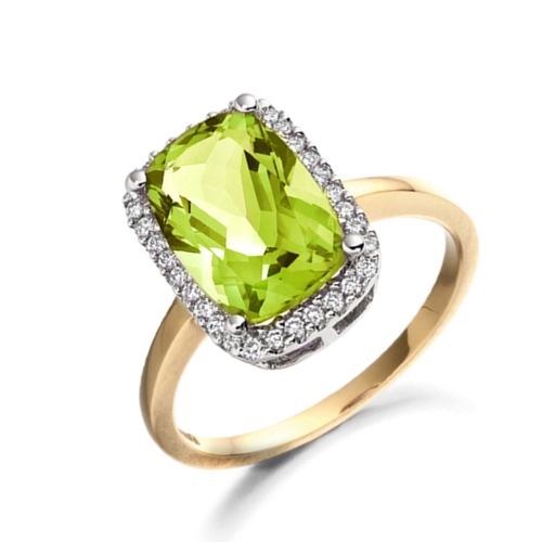 4 Prong Cushion Yellow Gold Crystalline Lab Grown Diamond Engagement Rings
