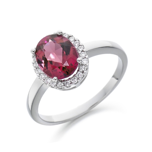 4 Prong Oval Sculpted Naturally Mined Diamond Engagement Rings