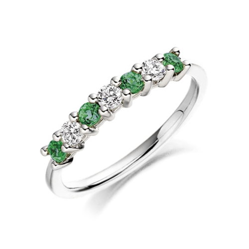 4 Prong Round Celeste Lab Grown Gemstone Diamond Rings