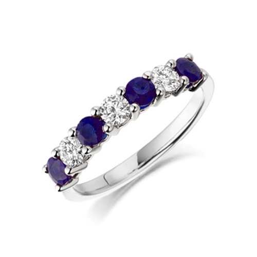4 Prong Round Celeste Naturally Mined Gemstone Diamond Rings