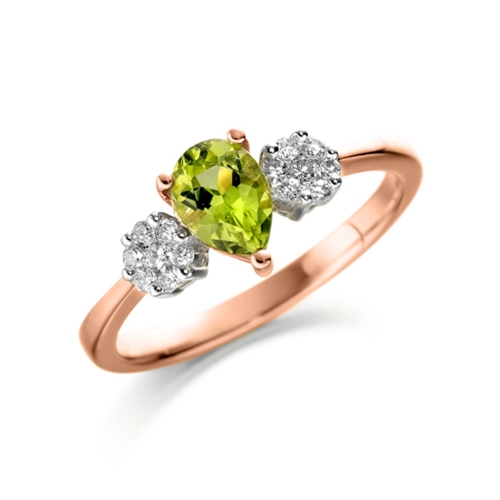 Prong Pear Rose Gold Treasure Lab Grown Diamond Engagement Rings