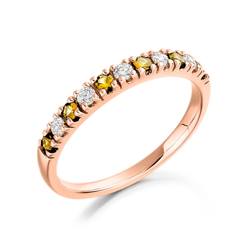 4 Prong Round Rose Gold Graceful Lab Grown Diamond Rings