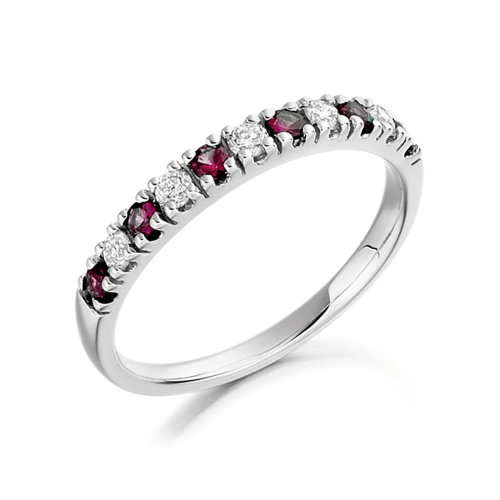 4 Prong Round Graceful Naturally Mined Gemstone Diamond Rings