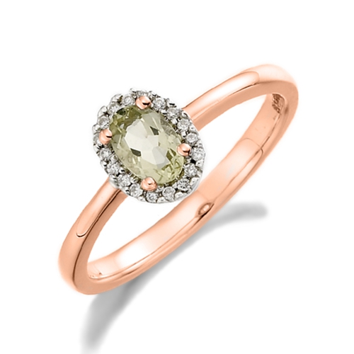 4 Prong Oval Rose Gold Enchanting Lab Grown Diamond Engagement Rings