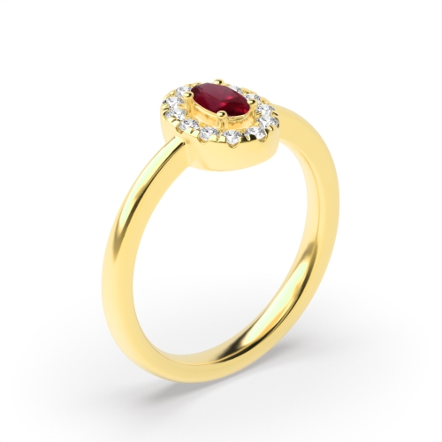 4 Prong Oval Yellow Gold Enchanting Lab Grown Diamond Antique Engagement Rings