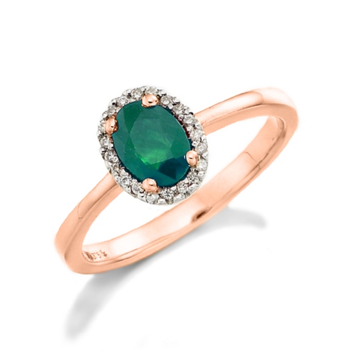 4 Prong Oval Rose Gold Dream Lab Grown Diamond Engagement Rings