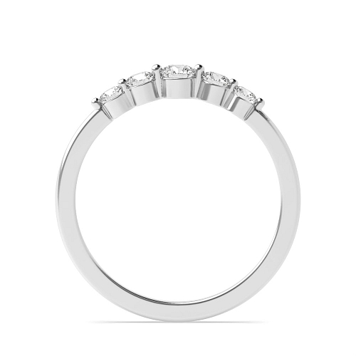 Pave Setting Round Infinity luxe Naturally Mined Diamond Eternity Engagement Rings