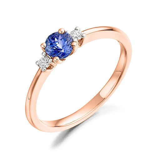 4 Prong Oval Rose Gold Whisper Lab Grown Diamond Engagement Rings