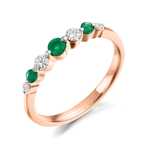 4 Prong Round Rose Gold Prestige Lab Grown Diamond Rings