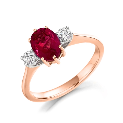 4 Prong Oval Rose Gold Enrapture Lab Grown Diamond Engagement Rings