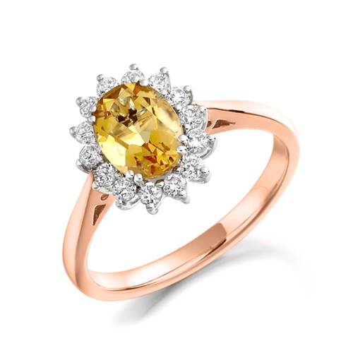 4 Prong Oval Rose Gold Cherish Lab Grown Diamond Rings
