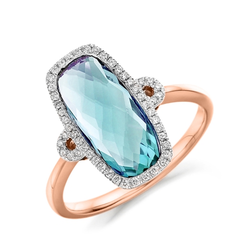 4 Prong Cushion Rose Gold Regal Lab Grown Diamond Engagement Rings