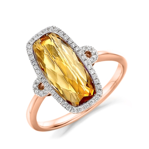 4 Prong Cushion Rose Gold Regal Naturally Mined Diamond Engagement Rings
