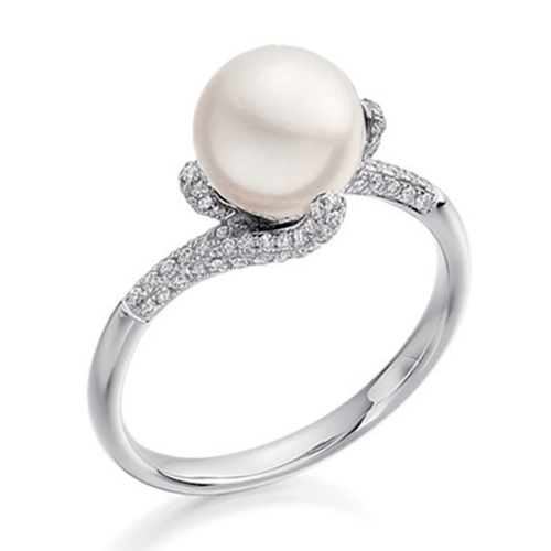 Pave Setting Round Heirloom Naturally Mined Gemstone Diamond Rings