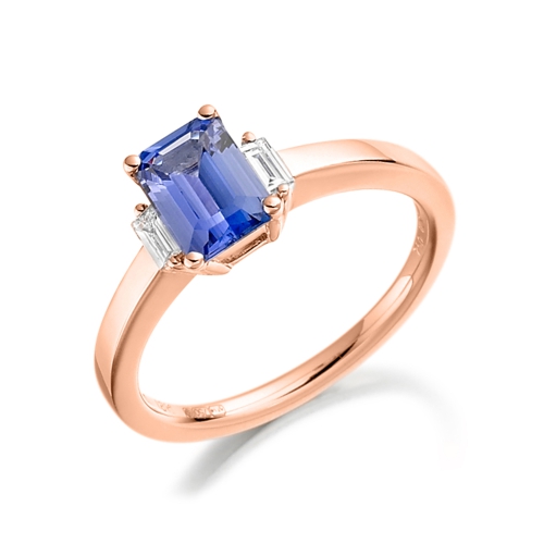 4 Prong Radiant Rose Gold Exquisite Lab Grown Diamond Engagement Rings