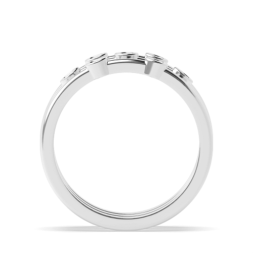 Bezel Setting Round Lavish Naturally Mined Eternity Diamond Rings