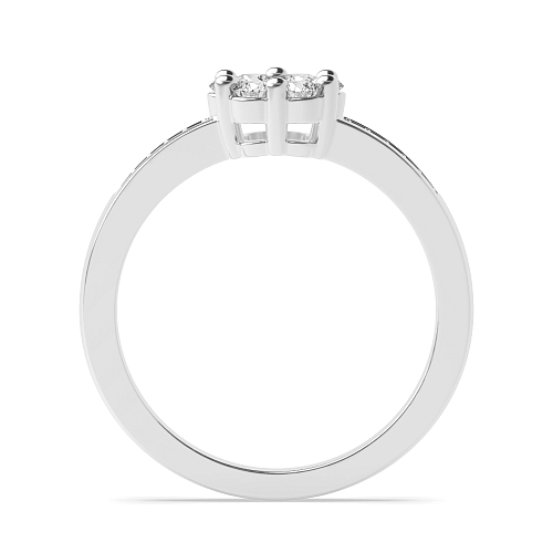 6 Prong Round Orbit Engagement Rings