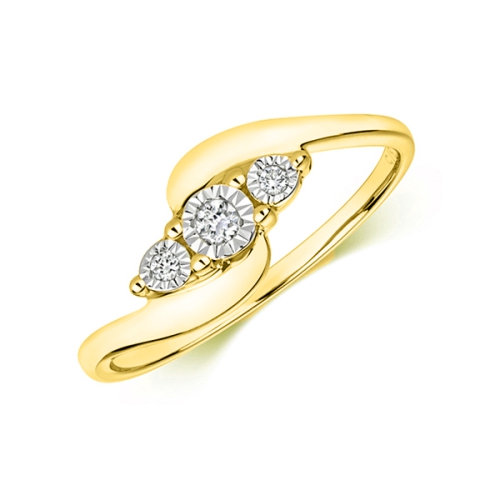 4 Prong Round Yellow Gold Exquisite Engagement Rings