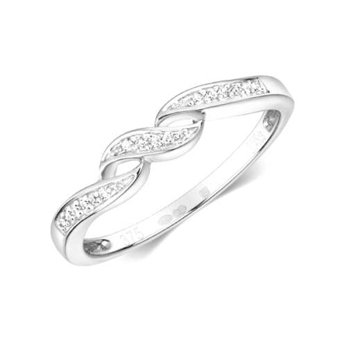 Pave Setting Round White Gold Legacy Unique Eternity Bands Engagement Rings