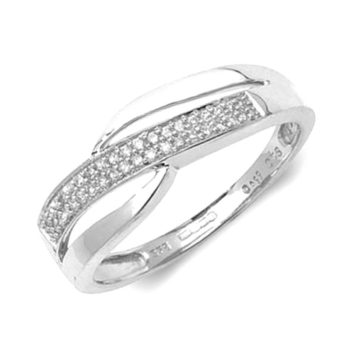 Pave Setting Round Distinct Half Eternity Diamond Rings