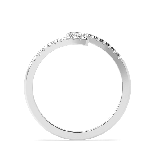 4 Prong Round Zig zak Engagement Rings