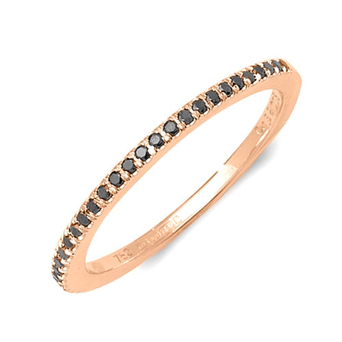 4 Prong Round Rose Gold Zenith Lab Grown Diamond Eternity Engagement Rings