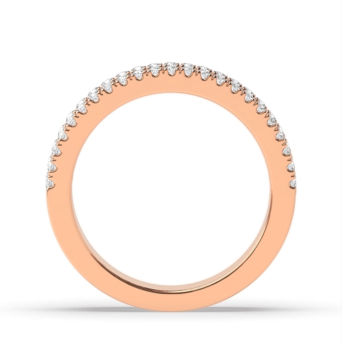 Channel Setting Round/Baguette Rose Gold Nova monogem Eternity Diamond Rings