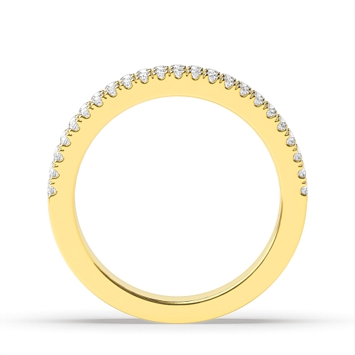 Channel Setting Round/Baguette Yellow Gold Nova monogem Eternity Diamond Rings