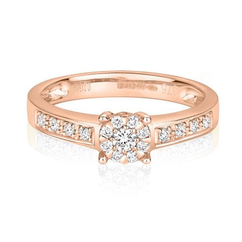 4 Prong Round Rose Gold Luxe Engagement Rings