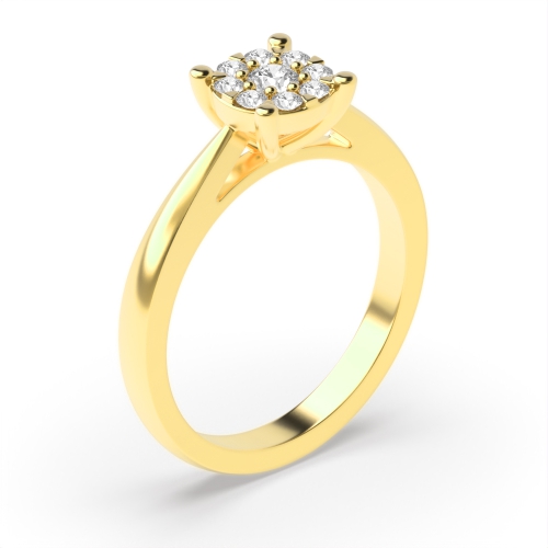 Buy 4 Prong Setting Round Diamond Ring Abelini - Abelini