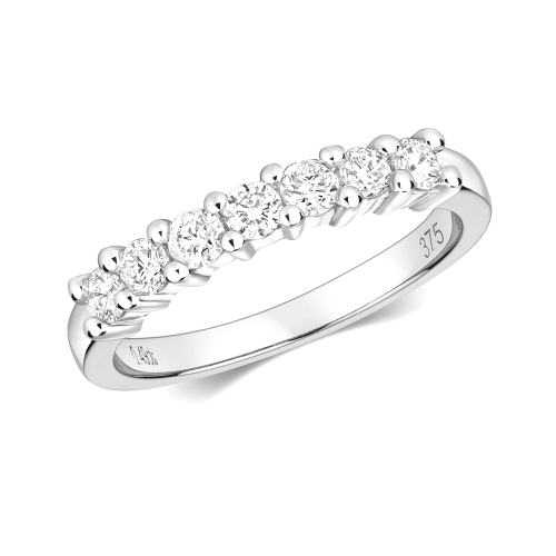Buy 7 Stone Setting Round Diamond Ring London - Abelini