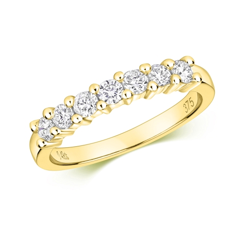 Buy 7 Stone Setting Round Diamond Ring London - Abelini