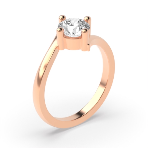 Purchase 4 Prong Setting Round Diamond Ring  - Abelini