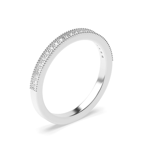 Pave Setting Round Eternal Diamond Rings