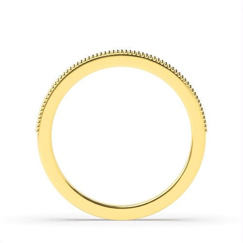 Pave Setting Round Yellow Gold Eternal Diamond Rings