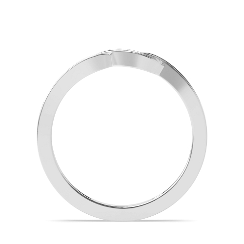 Pave Setting Round Platinum Unqiue Engagement Rings